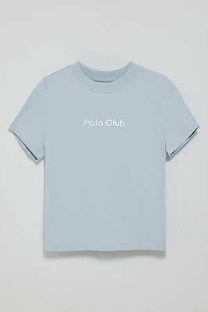 Light-blue T-shirt Diamond with Polo Club foil print - Image 8