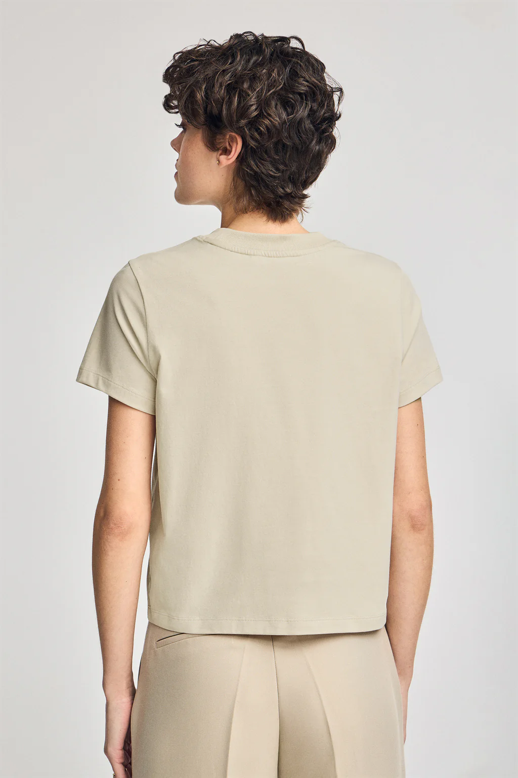 Beige T-shirt Diamond with Polo Club foil print - Image 2