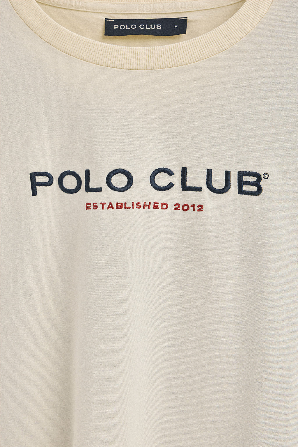 Nude long-sleeve T-shirt with Polo Club Established 2012 logo - Image 7