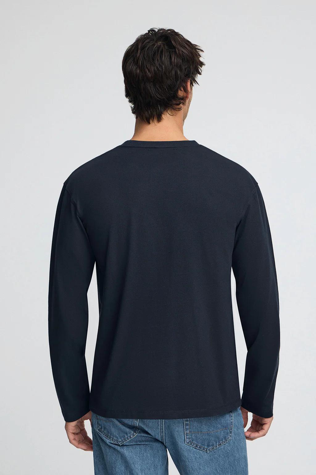Navy-blue long-sleeve T-shirt with Polo Club Established 2012 logo - Image 5