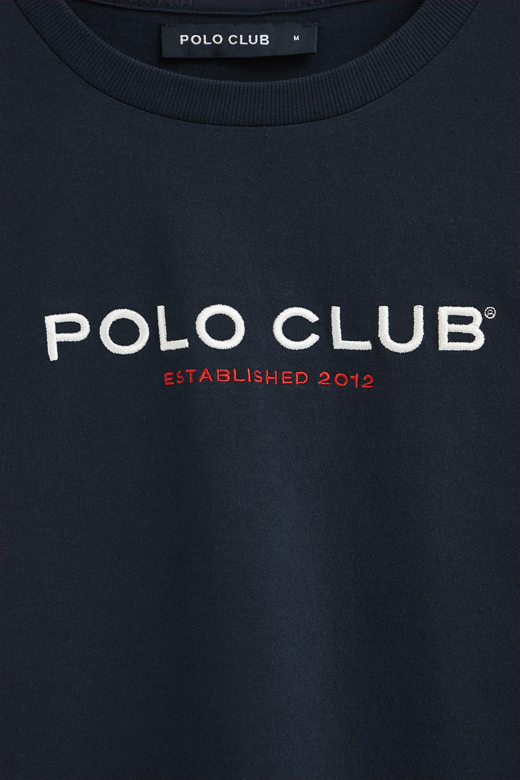 Navy-blue long-sleeve T-shirt with Polo Club Established 2012 logo - Image 7