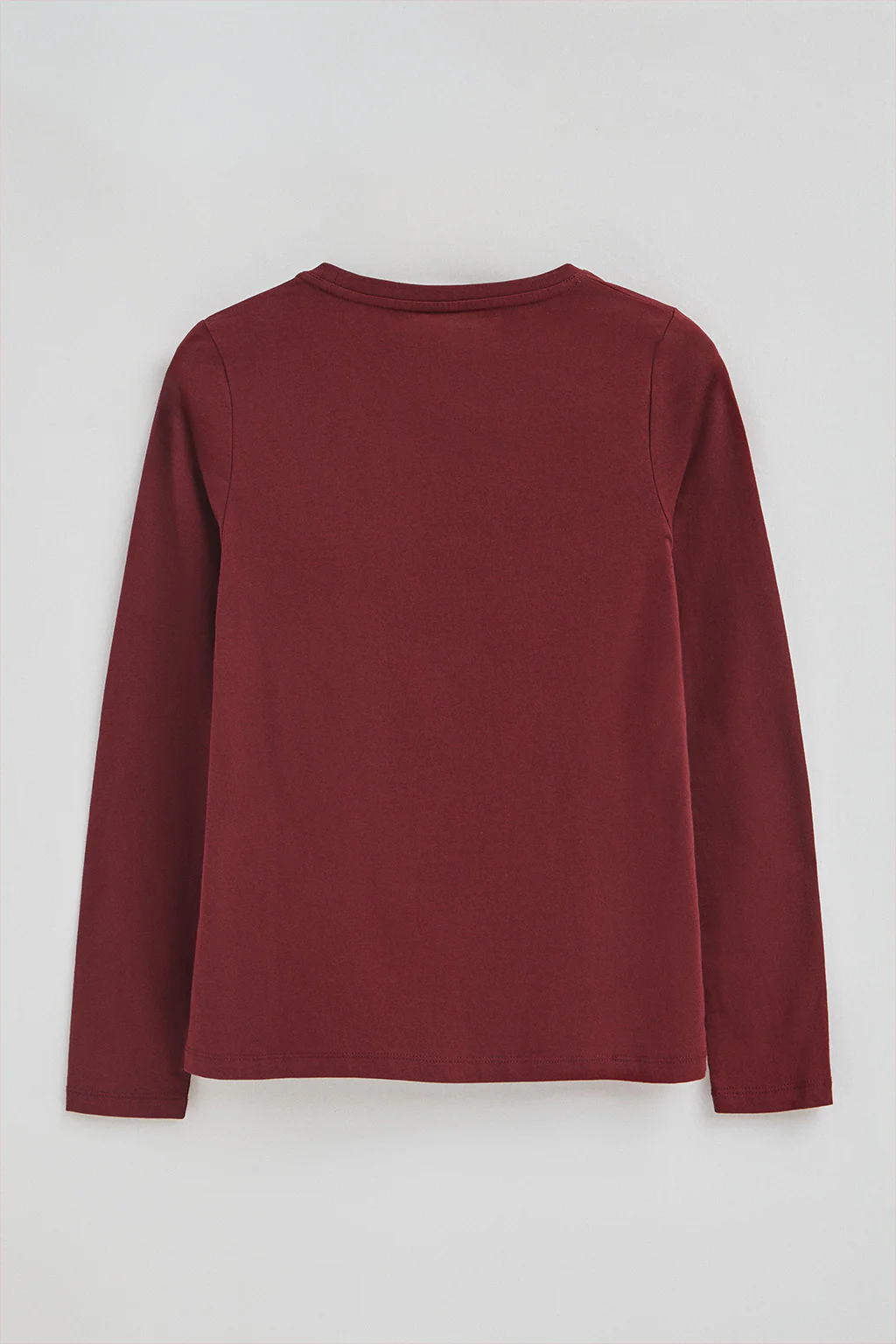 Maroon long-sleeve T-shirt with Polo Club Established 2012 embroidered logo - Image 8