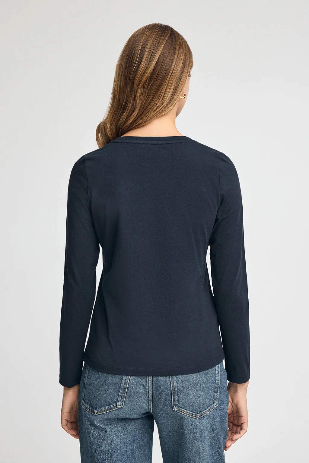 Navy-blue long-sleeve T-shirt with Polo Club Established 2012 embroidered logo - Image 5