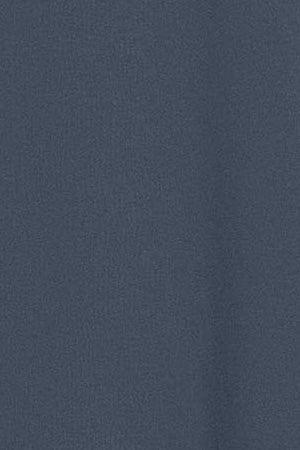 Denim-blue round-neck T-shirt with rubber logo - Image 9