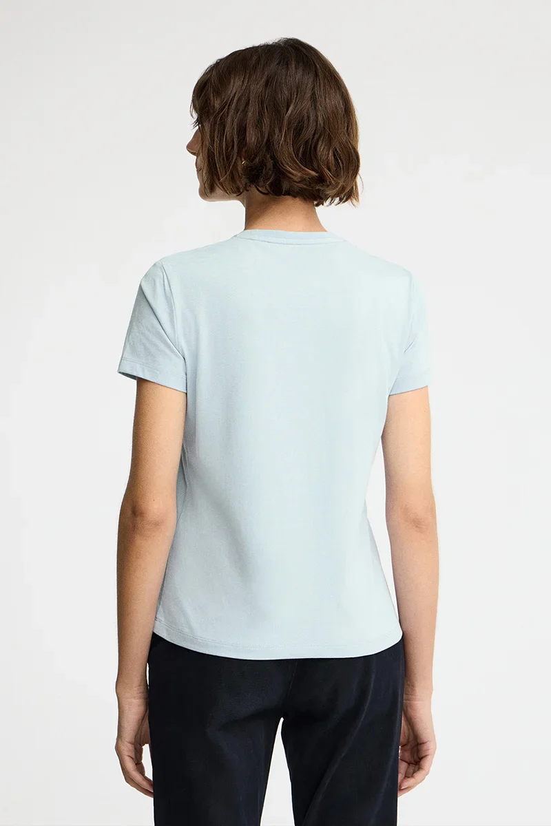 Light-blue slim-fit T-shirt with Established 2012 Polo Club embroidery - Image 5