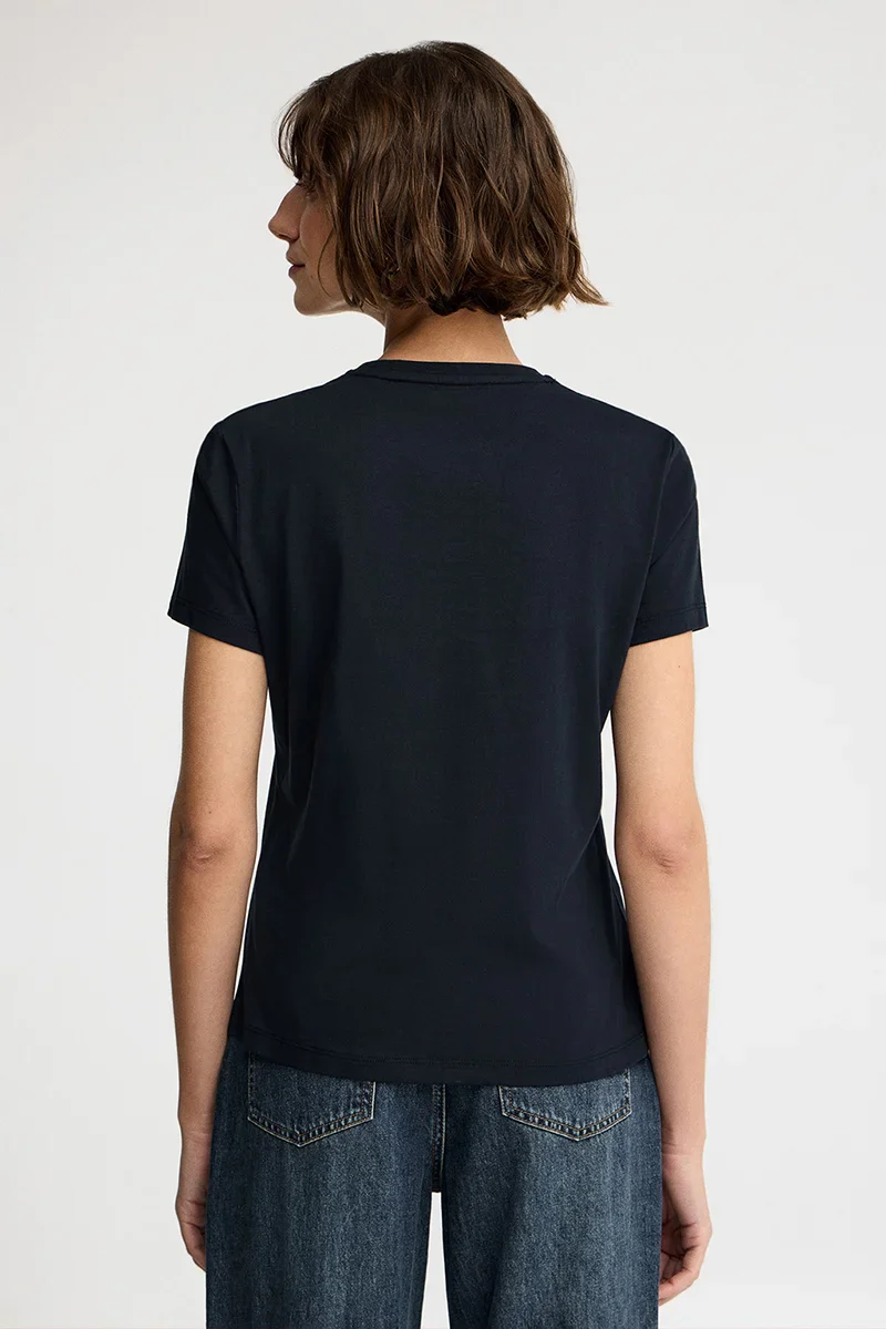 Navy-blue slim-fit T-shirt with Established 2012 Polo Club embroidery - Image 4