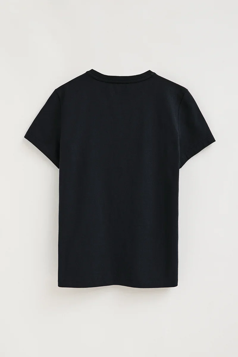 Navy-blue slim-fit T-shirt with Established 2012 Polo Club embroidery - Image 7