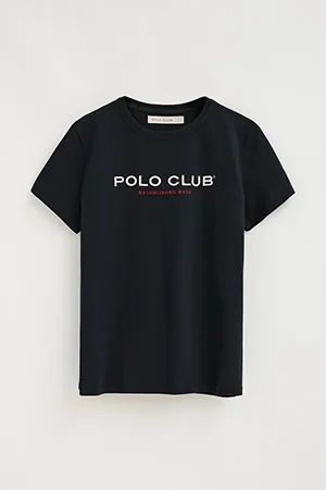 Navy-blue slim-fit T-shirt with Established 2012 Polo Club embroidery - Image 9