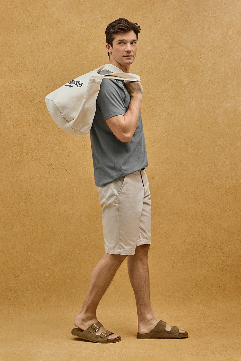 Asphalt-grey short-sleeve T-shirt with Established 2012 Polo Club embroidery - Image 4
