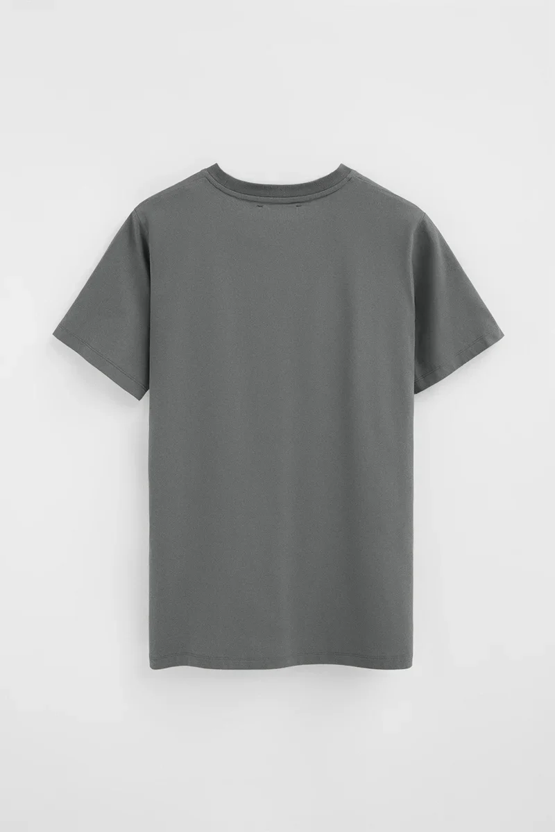Asphalt-grey short-sleeve T-shirt with Established 2012 Polo Club embroidery - Image 8