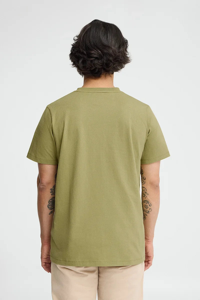 Leaf-green short-sleeve T-shirt with Established 2012 Polo Club embroidery - Image 5