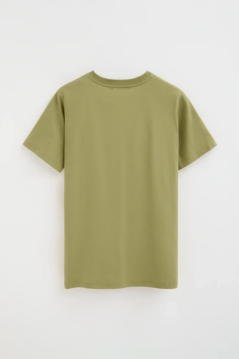 Leaf-green short-sleeve T-shirt with Established 2012 Polo Club embroidery - Image 8