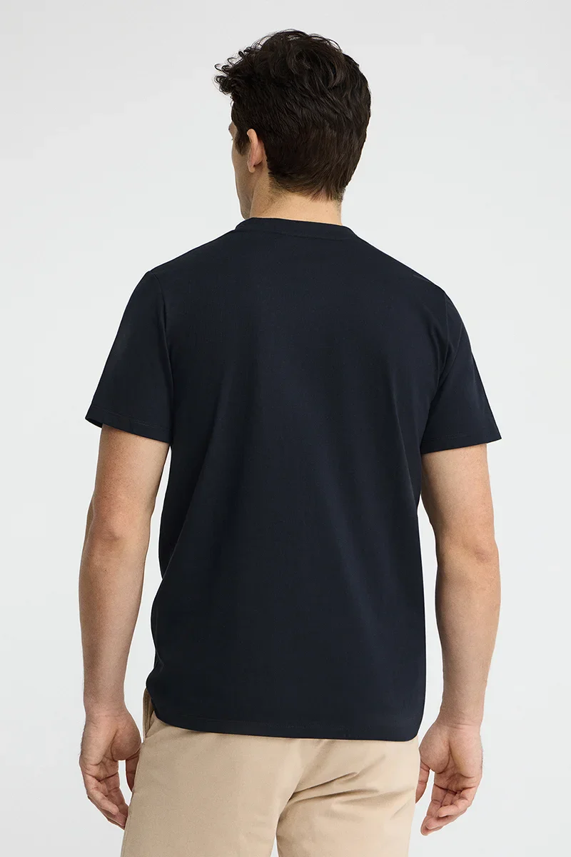 Navy-blue short-sleeve T-shirt with Established 2012 Polo Club embroidery - Image 5