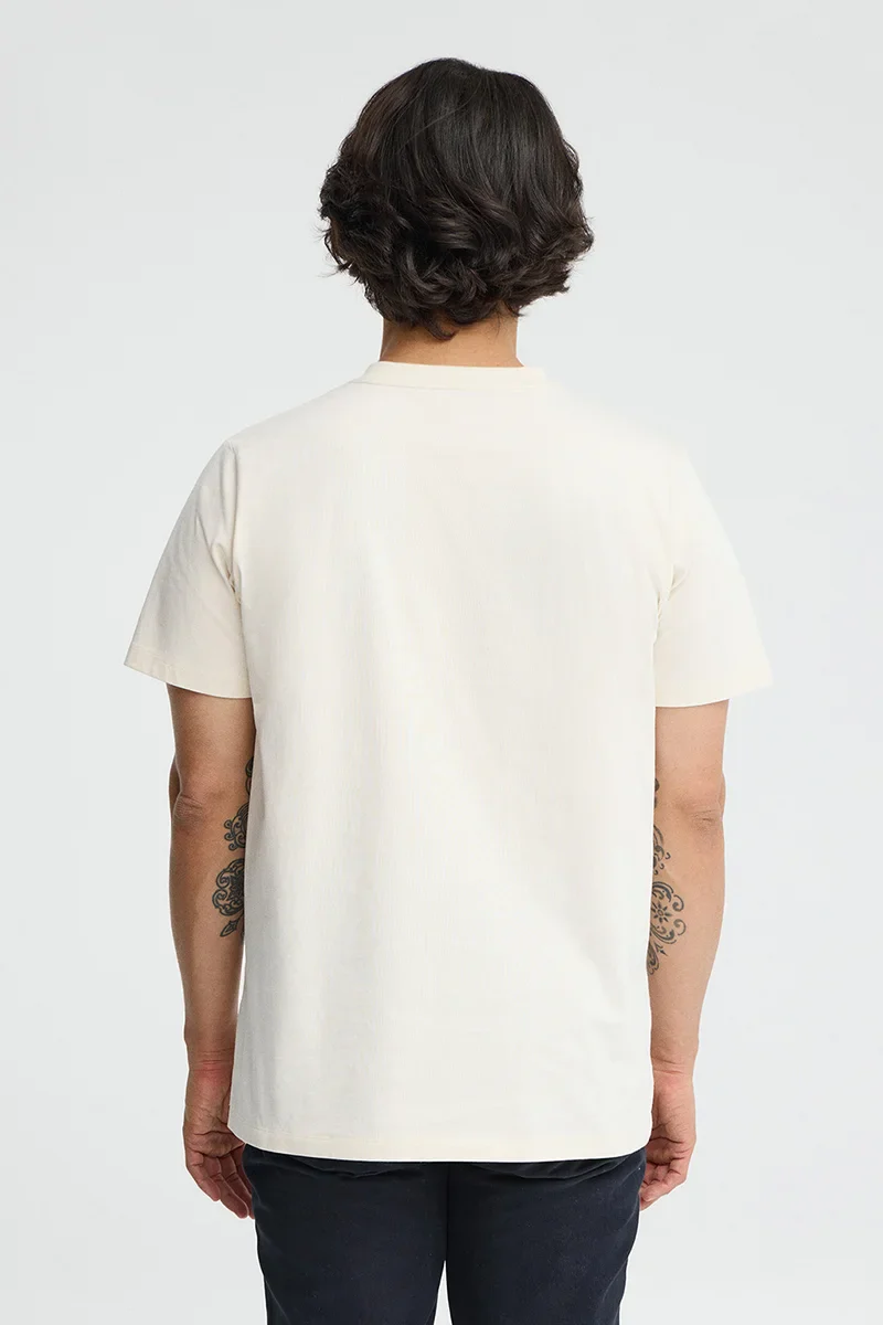 Nude short-sleeve T-shirt with Established 2012 Polo Club embroidery - Image 5