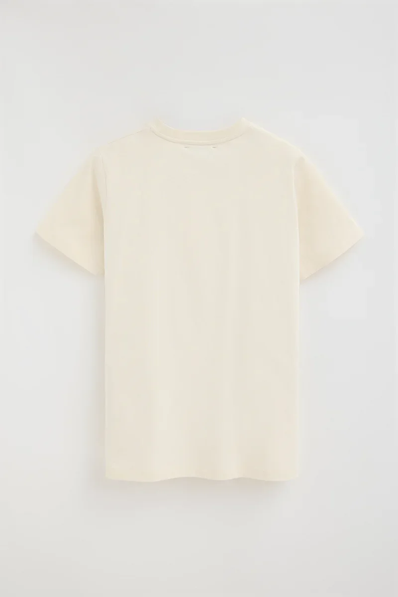 Nude short-sleeve T-shirt with Established 2012 Polo Club embroidery - Image 8