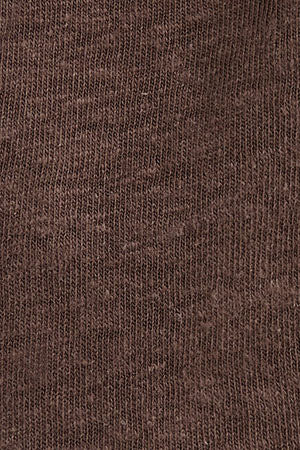 Chocolate long-sleeve linen-blend T-shirt with Polo Club logo - Image 11
