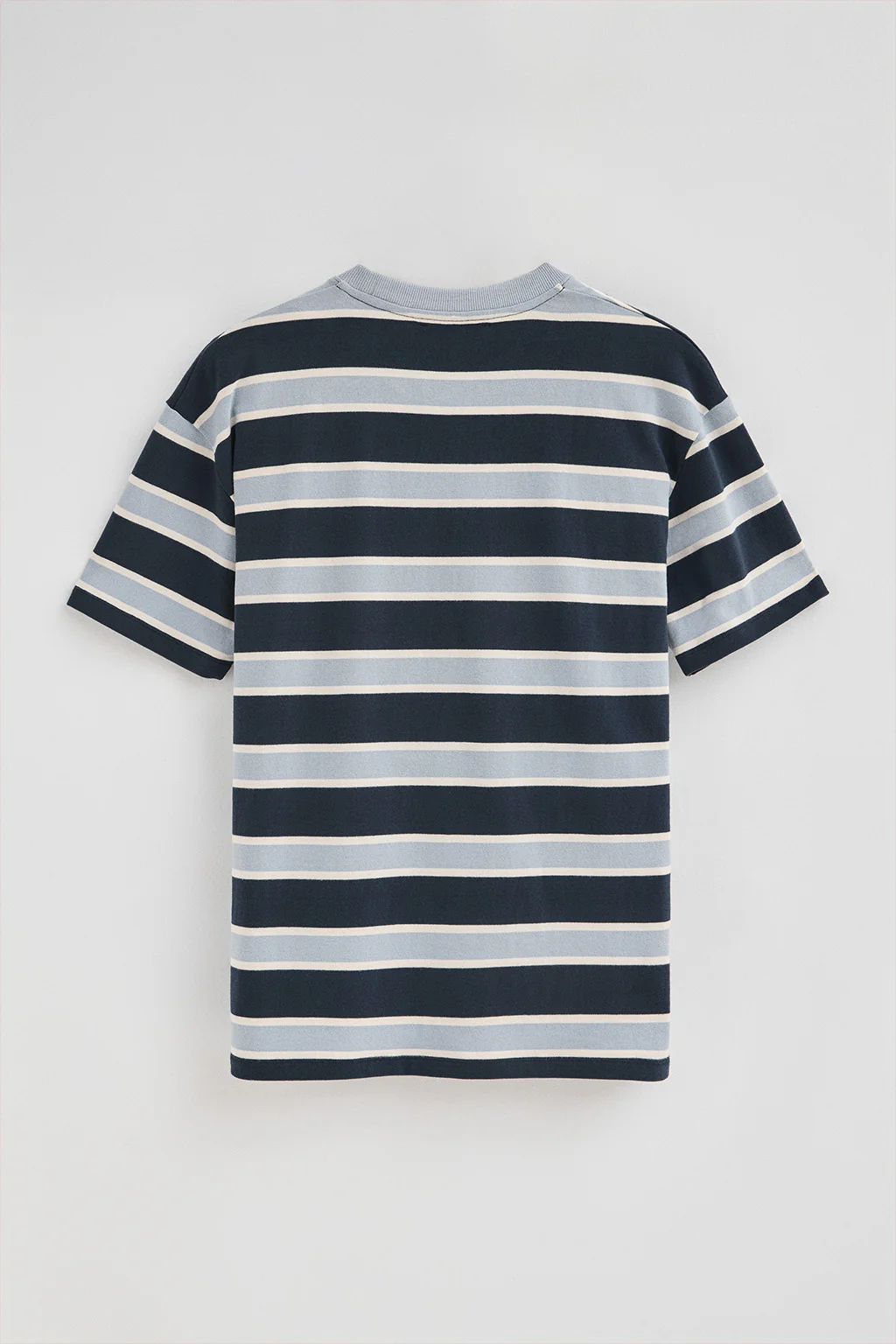 Blue striped T-shirt with Polo Club rubber logo - Image 6