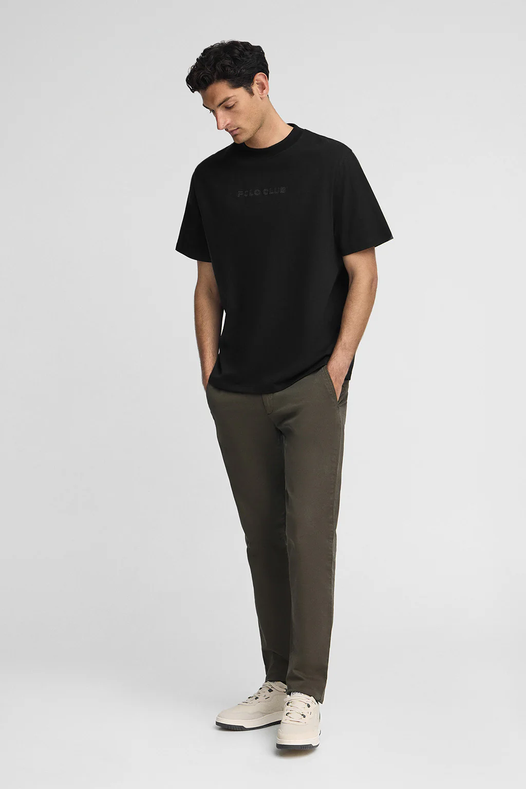 Black T-shirt JK with Polo Club logo - Image 4