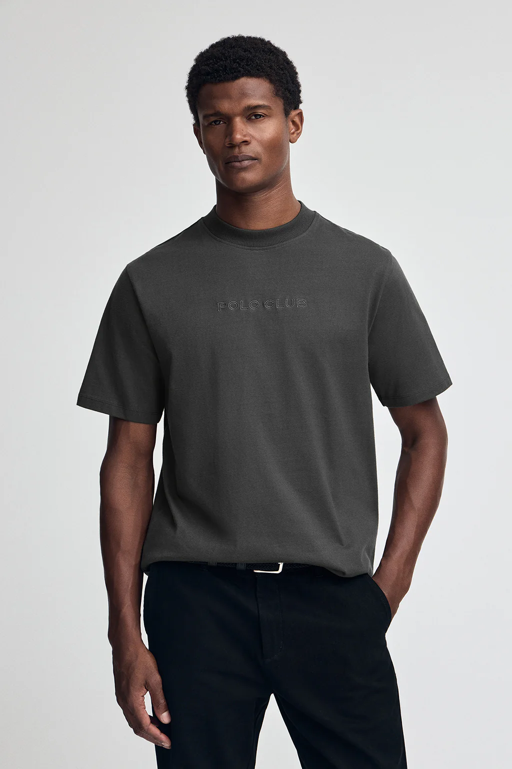 Dark-grey T-shirt JK with Polo Club logo