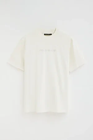 White loose-fit T-shirt with Polo Club embroidery - Image 10