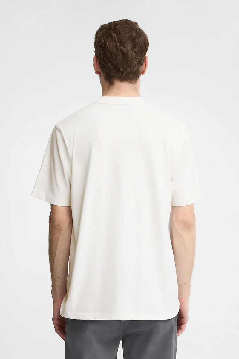 White loose-fit T-shirt with Polo Club embroidery - Image 5