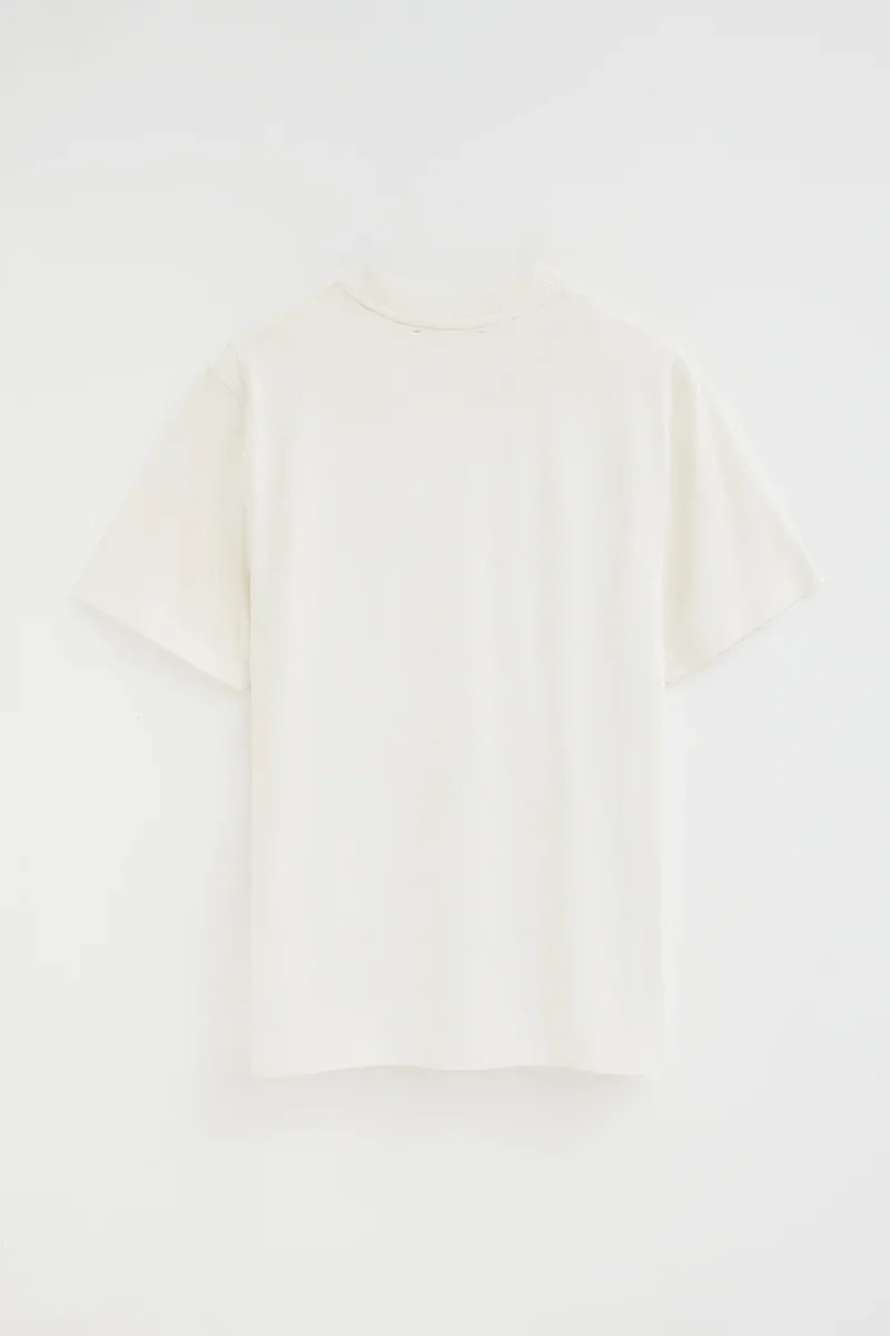 White loose-fit T-shirt with Polo Club embroidery - Image 8