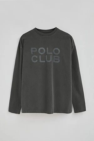 Dark-grey T-shirt Karat with Polo Club logo - Image 8