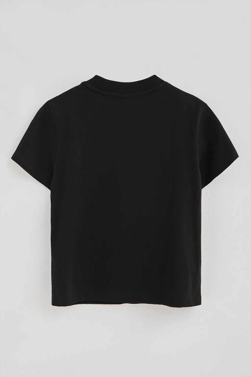 Black short-sleeve boxy-fit T-shirt with Polo Club rhinestone logo - Image 8