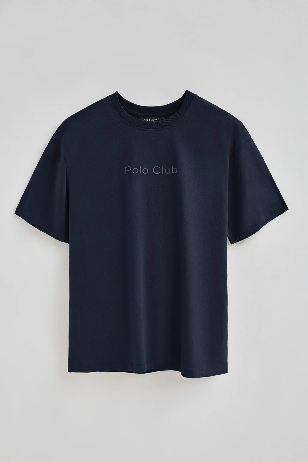 Navy-blue short-sleeve T-shirt with Polo Club rubber logo - Image 6