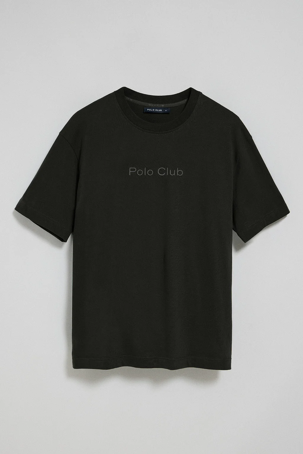 Black round-neck short-sleeve tee with Polo Club logo - Image 8