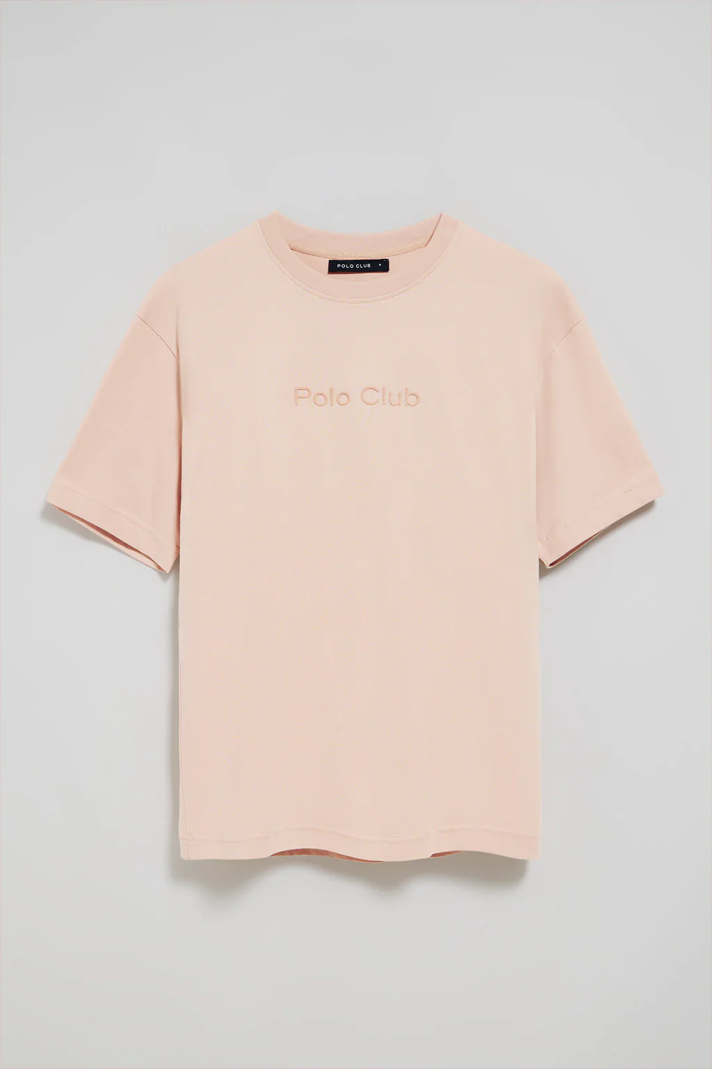 Blush-pink round-neck short-sleeve tee with Polo Club logo - Image 5