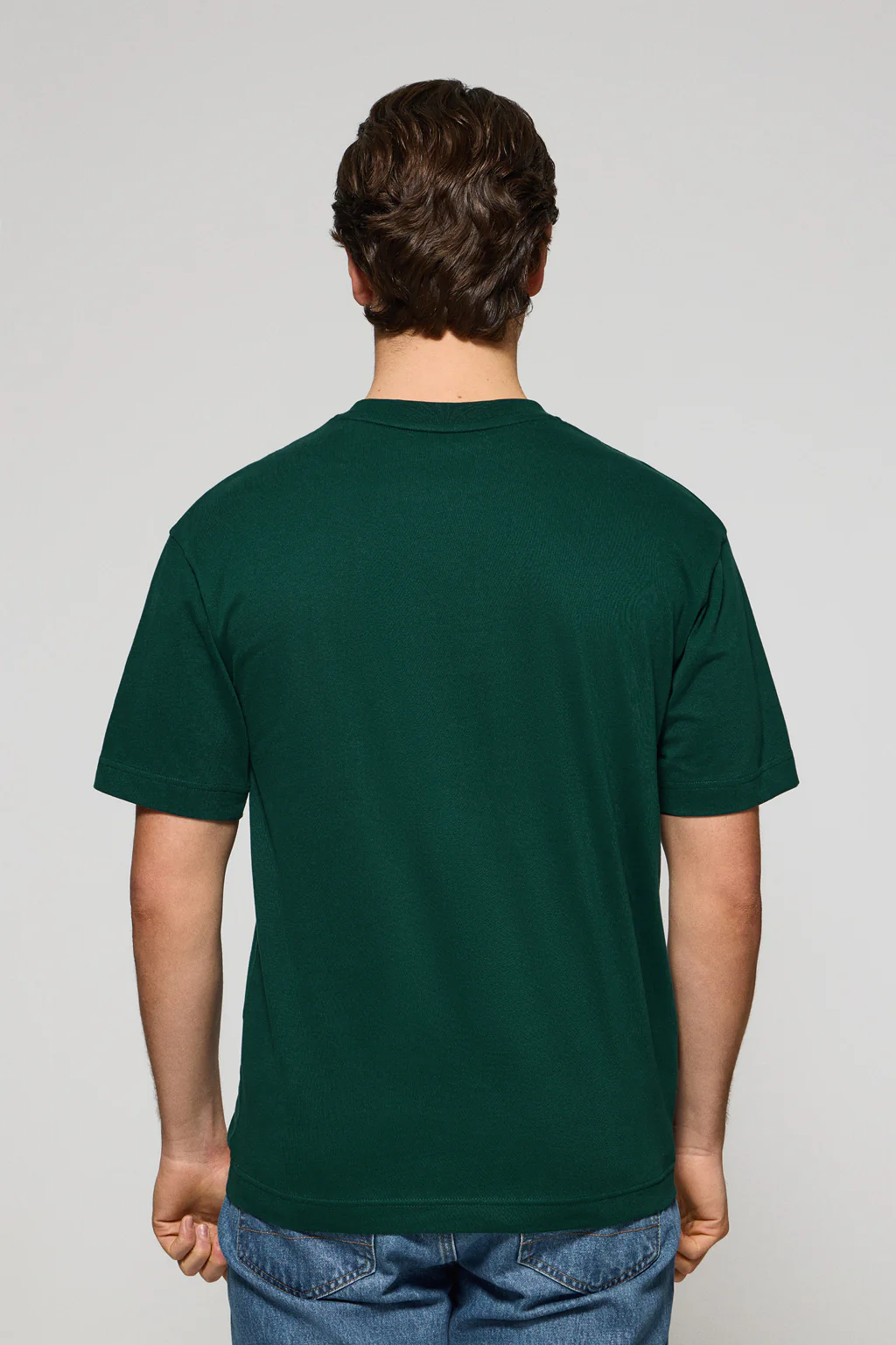 Emerald-green round-neck short-sleeve tee with Polo Club logo - Image 6