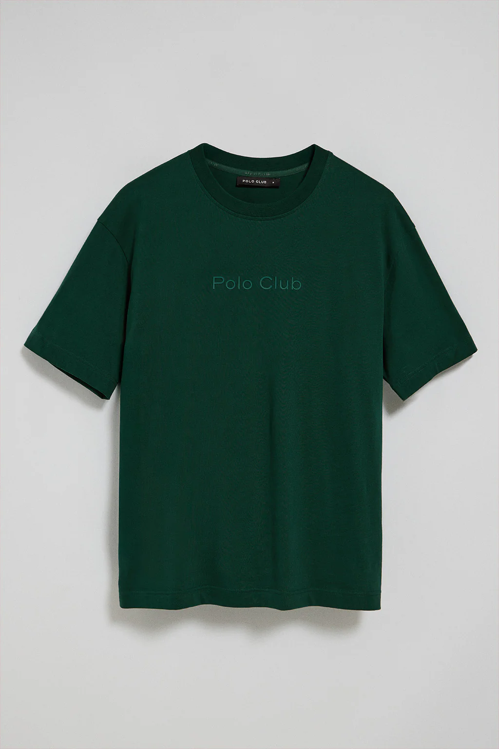 Emerald-green round-neck short-sleeve tee with Polo Club logo - Image 7