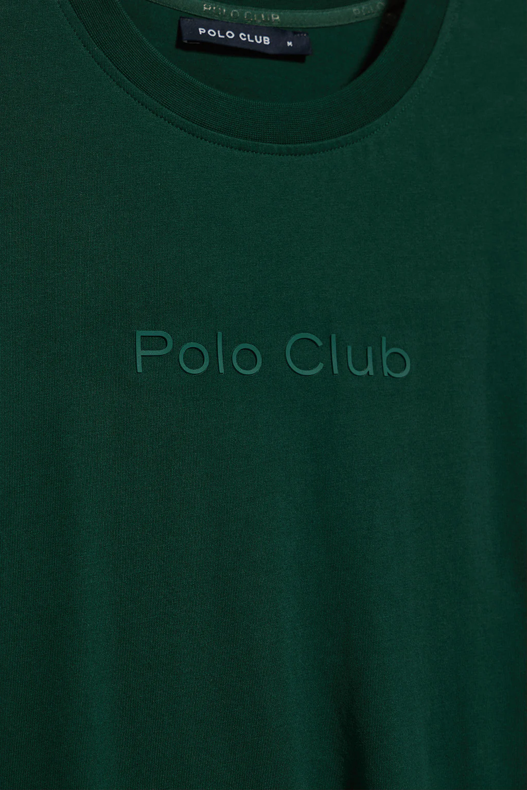 Emerald-green round-neck short-sleeve tee with Polo Club logo - Image 8