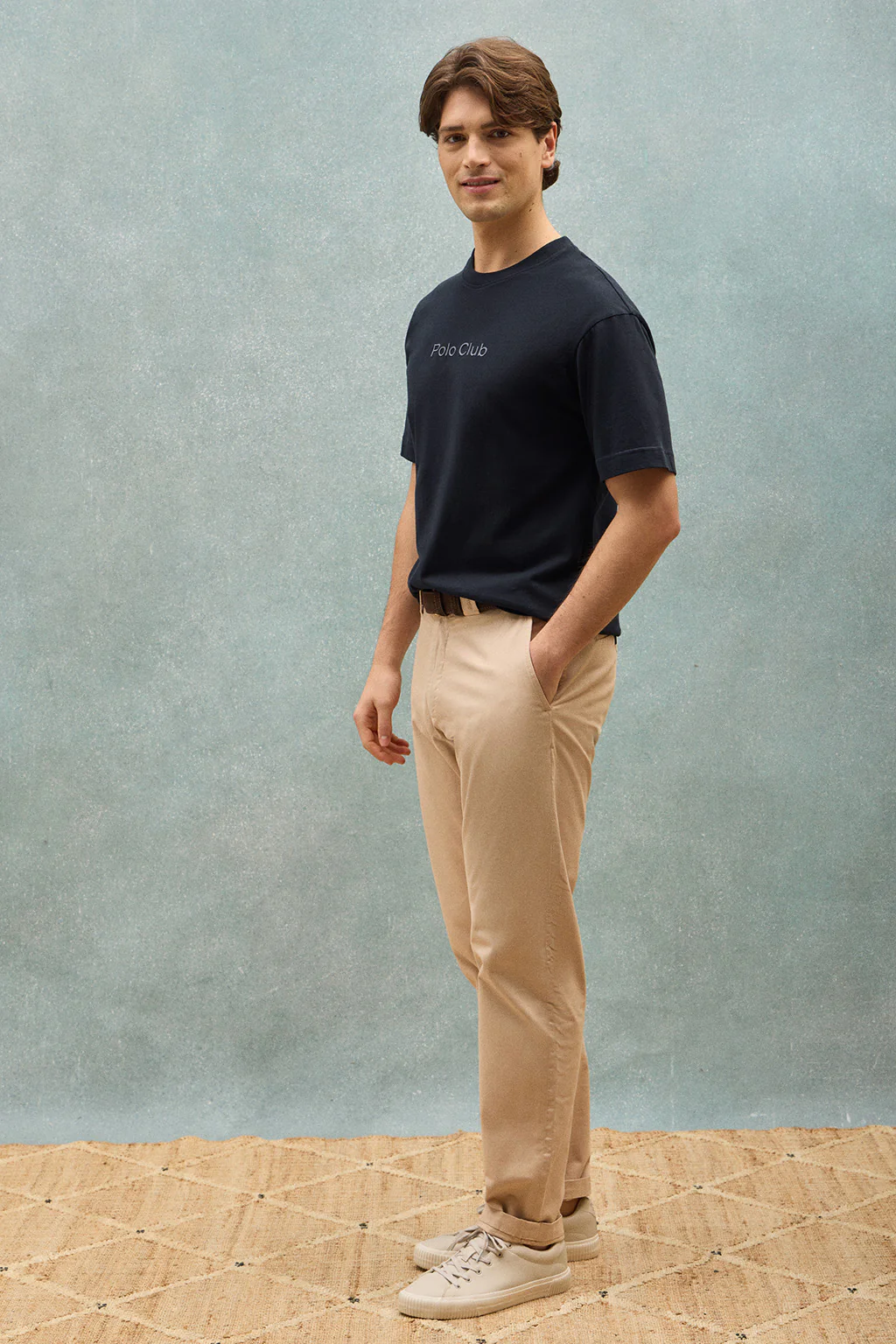 Navy-blue round-neck short-sleeve tee with Polo Club logo - Image 10