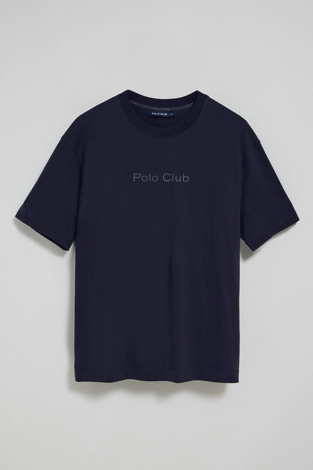 Navy-blue round-neck short-sleeve tee with Polo Club logo - Image 5