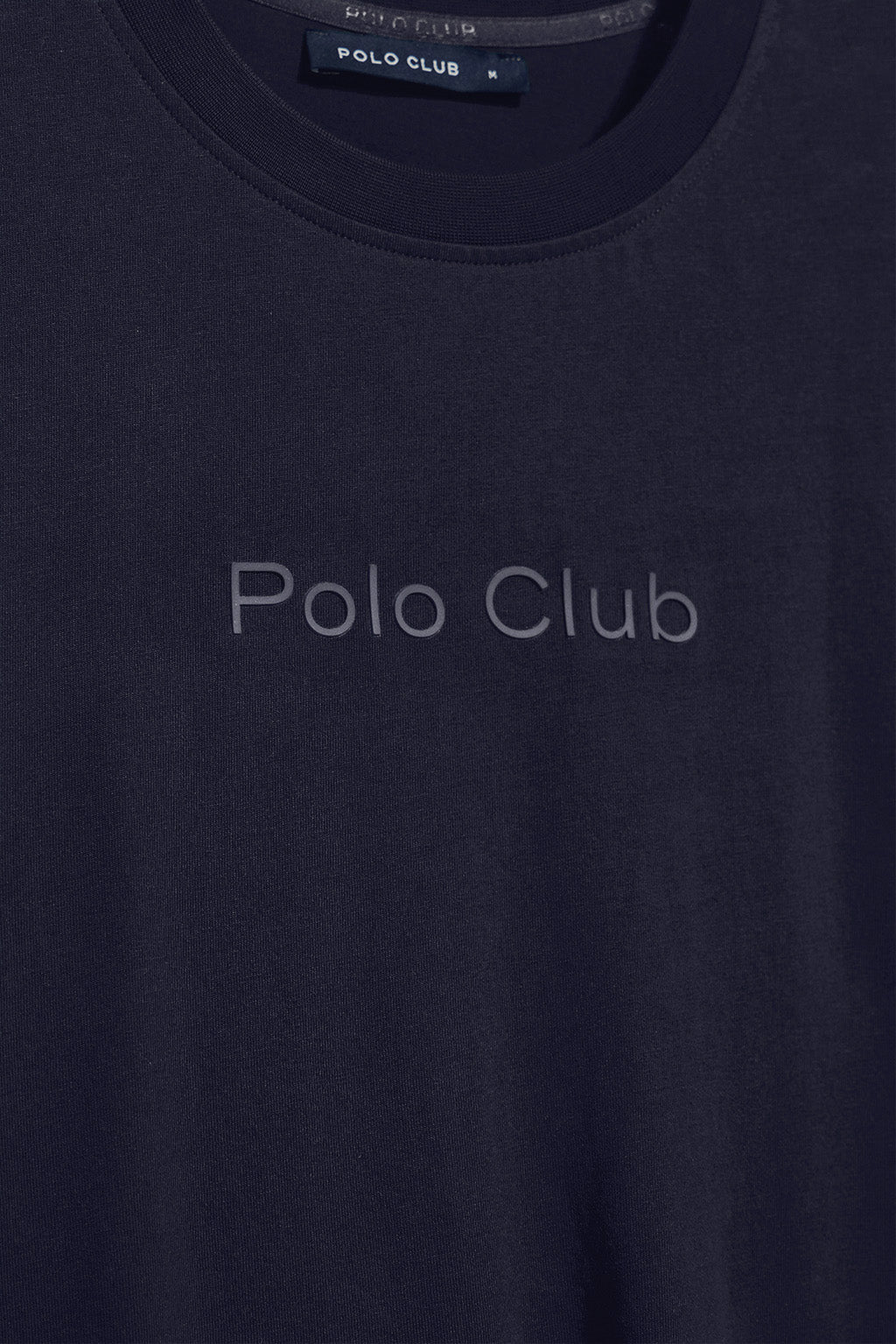 Navy-blue round-neck short-sleeve tee with Polo Club logo - Image 6