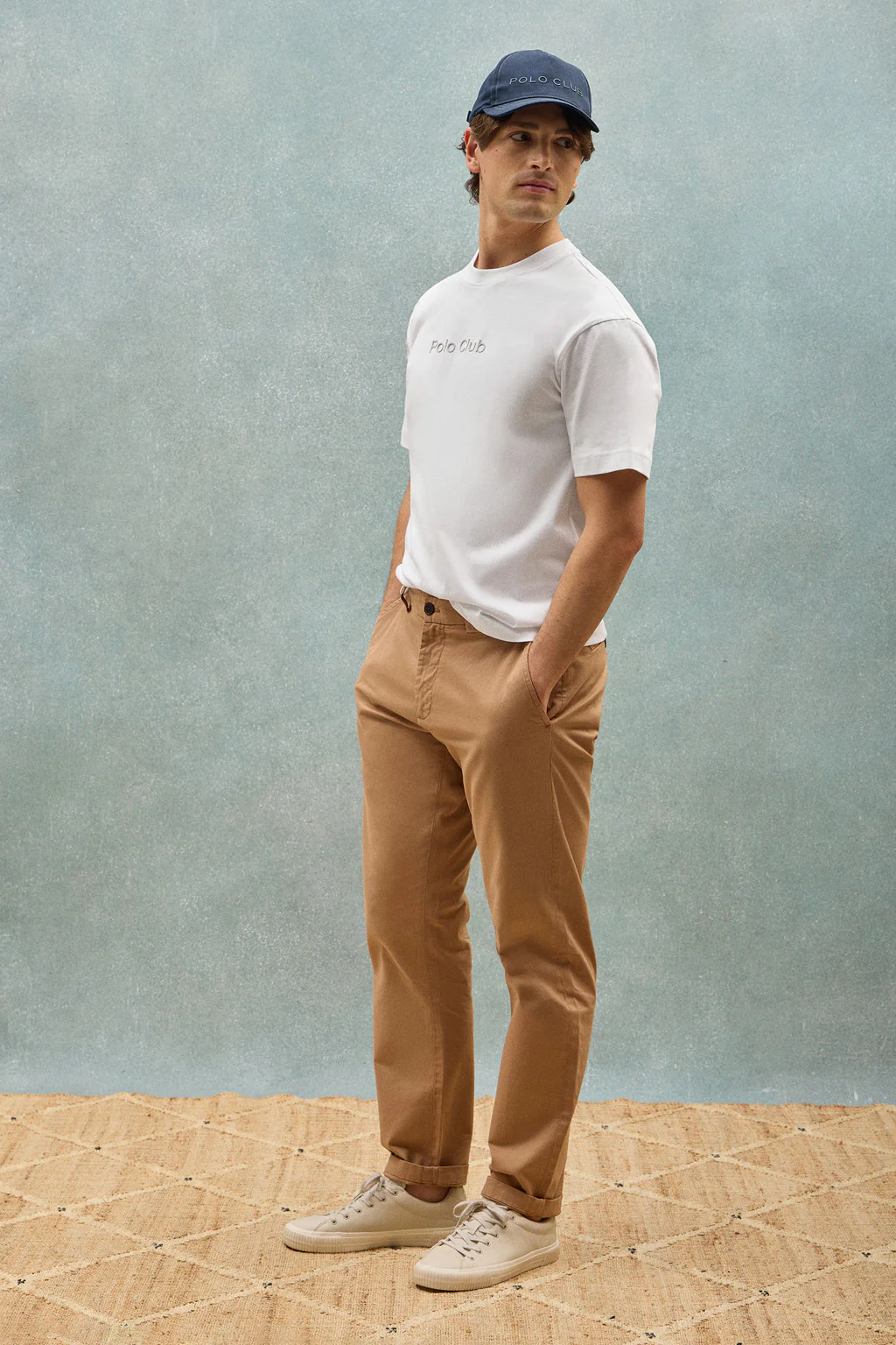 White round-neck short-sleeve tee with Polo Club logo - Image 10