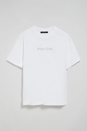 White round-neck short-sleeve tee with Polo Club logo - Image 8