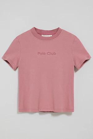 Dusty-pink T-shirt Tori with Polo Club Minimal Combo logo - Image 9