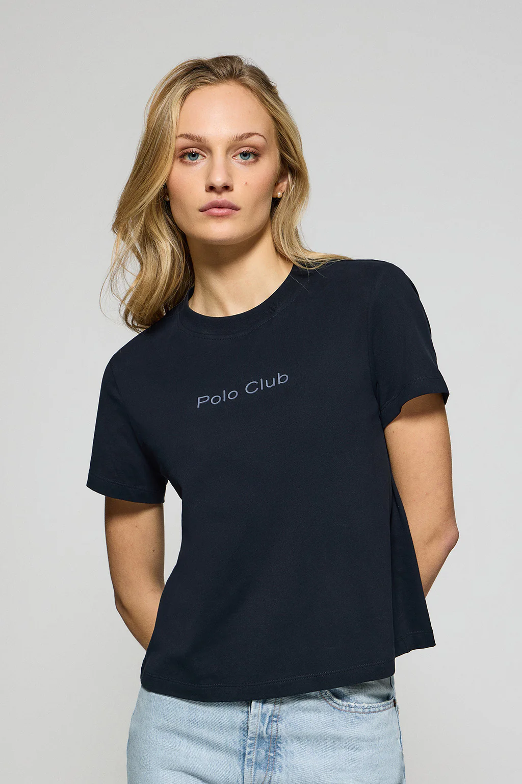 Navy-blue T-shirt Tori with Polo Club Minimal Combo logo
