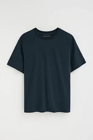 Navy-blue relaxed-fit T-shirt with Polo Club rubberised logo - Image 10