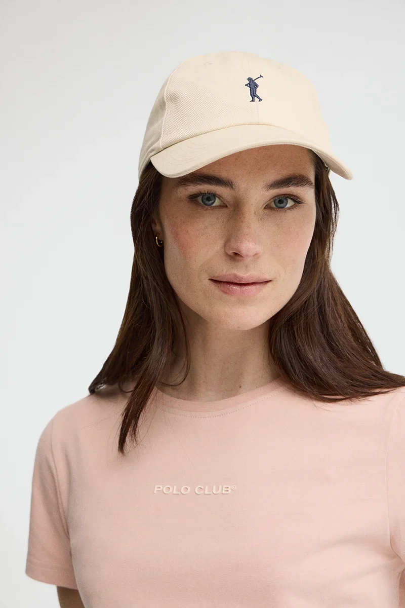Pale-pink short-sleeve T-shirt with straight fit and Polo Club rubberised logo - Image 3