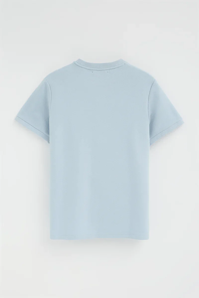 Light-blue short-sleeve T-shirt with Polo Club nautical logo - Image 8