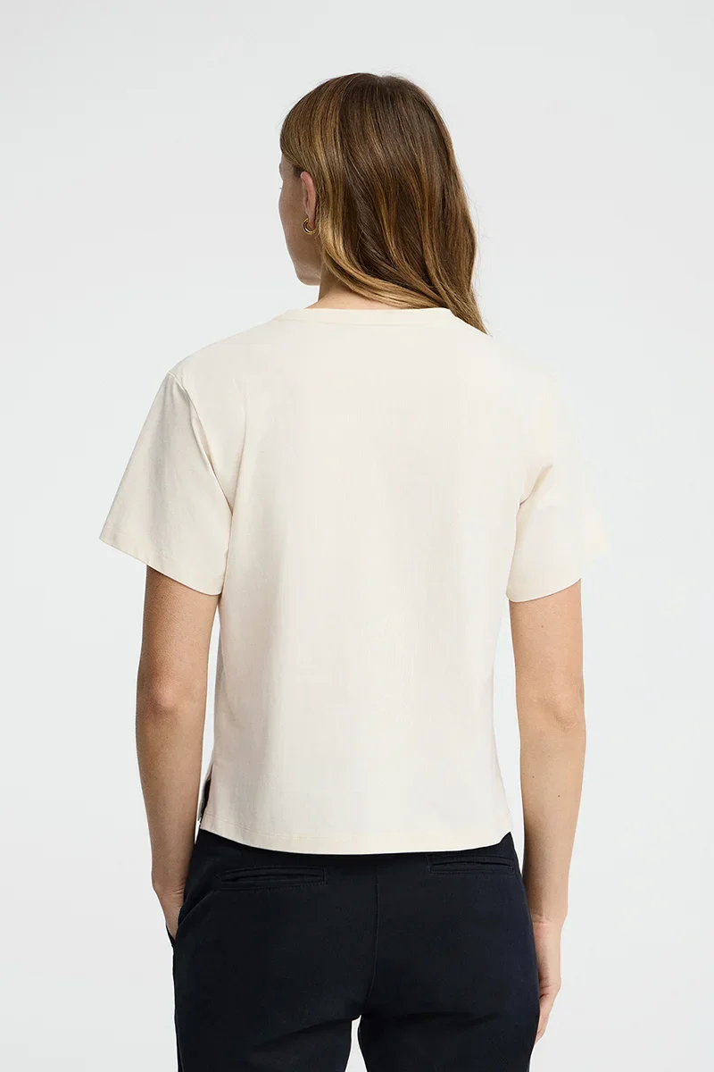 Nude short-sleeve T-shirt with Polo Club nautical embroidery - Image 5