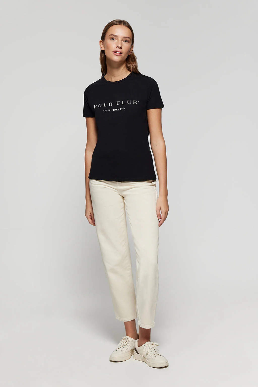 Black T-shirt with Polo Club iconic print - Image 3