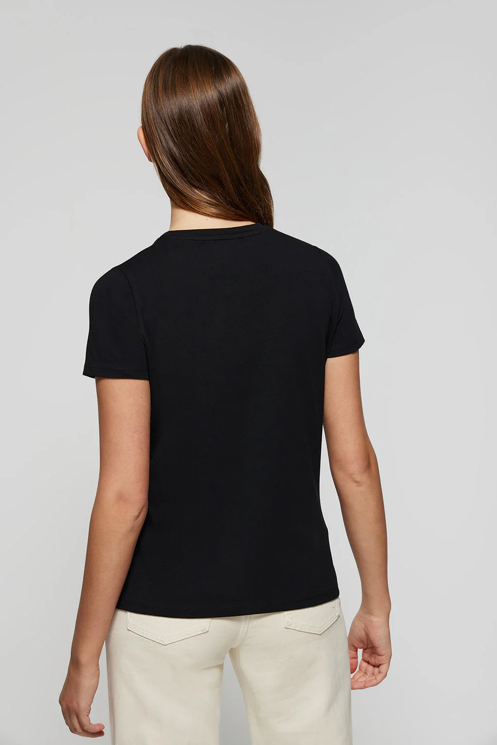 Black T-shirt with Polo Club iconic print - Image 4
