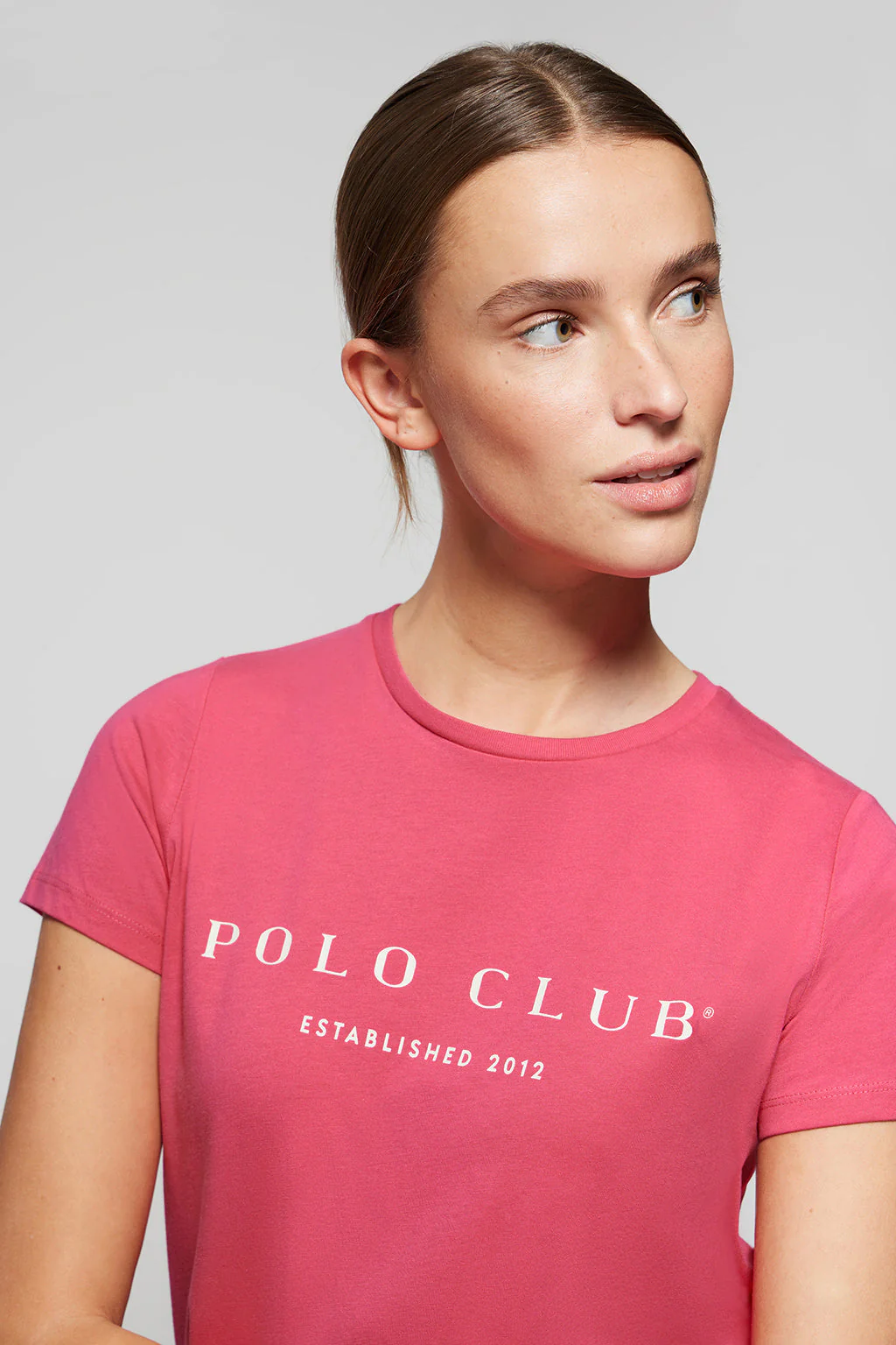 Raspberry T-shirt with Polo Club iconic print - Image 2
