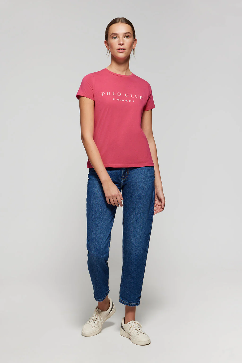 Raspberry T-shirt with Polo Club iconic print - Image 3