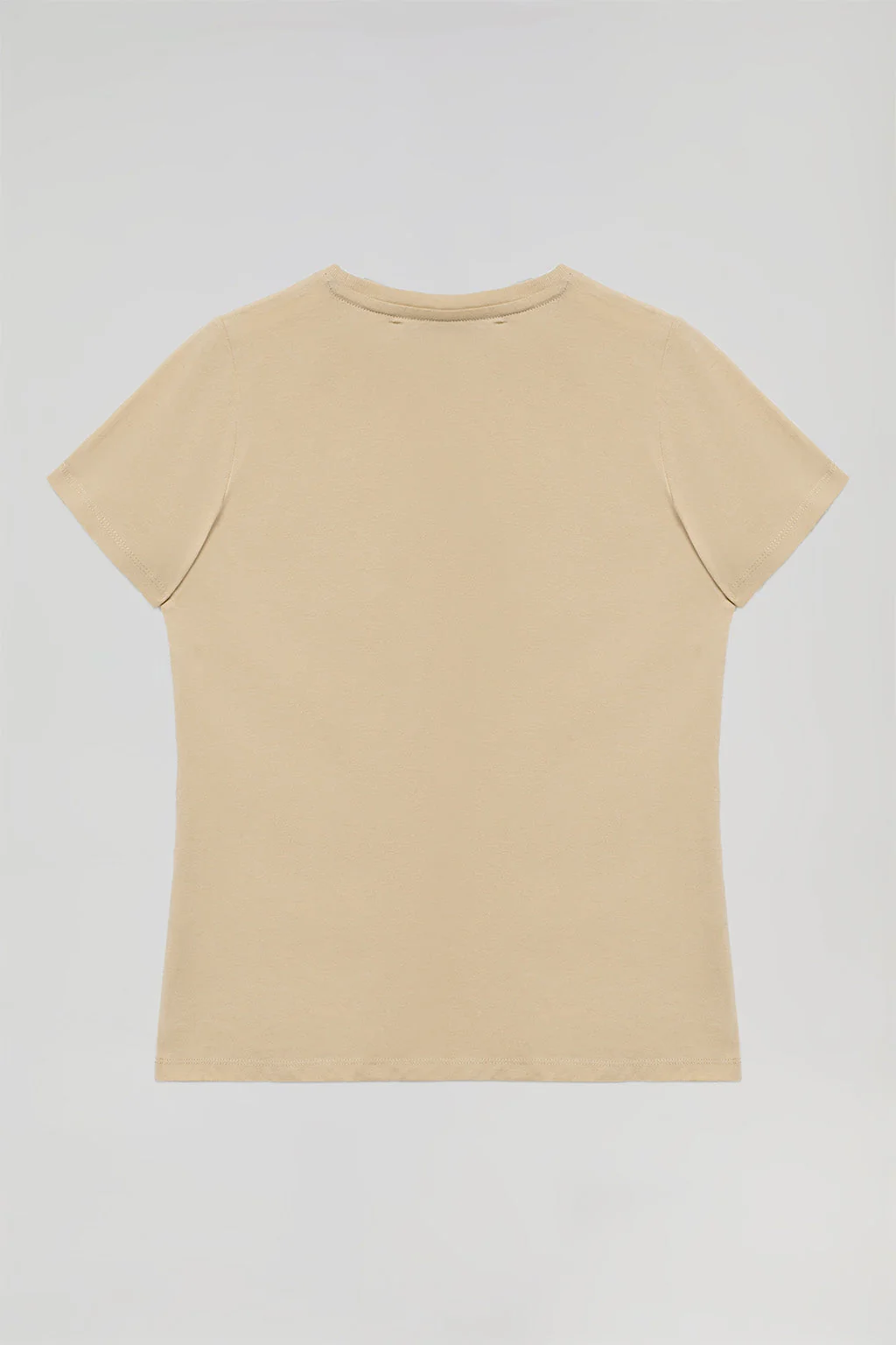 Sandy basic T-shirt with chest iconic print - Image 7